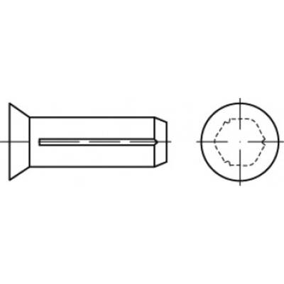Hasított süllyesztett fejű szeg Ø 3 mm x 12 mm acél TOOLCRAFT TO-5439186 500 db