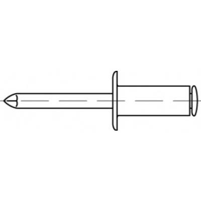 Popszegecs 4,8 mm rozsdamentes acél TOOLCRAFT TO-5444391 500 db