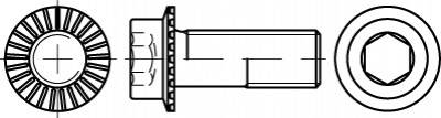 TOOLCRAFT TO-5444430 hatlapfejű csavar M8 25 mm belső hatlap 88912 200 db