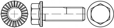TOOLCRAFT TO-5444502 hatlapfejű csavar M8 45 mm külső hatlap 88913 200 db