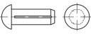 Félgömbfejű rovátkolt szeg 2 mm TOOLCRAFT TO-5451843 500 db