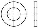Csavar alátét 4 mm ISO 7089 1000 db TOOLCRAFT TO-5454015