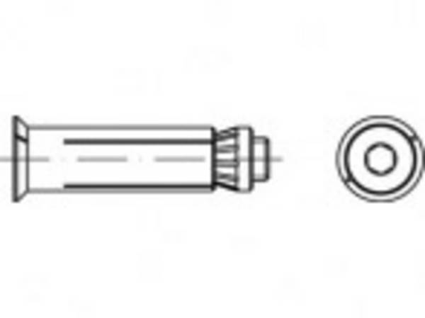 Alstertaler Schrauben & Präzisionsteile  Hollo-Bolt 90 mm Acél, ónozott  820310140080090 1 db