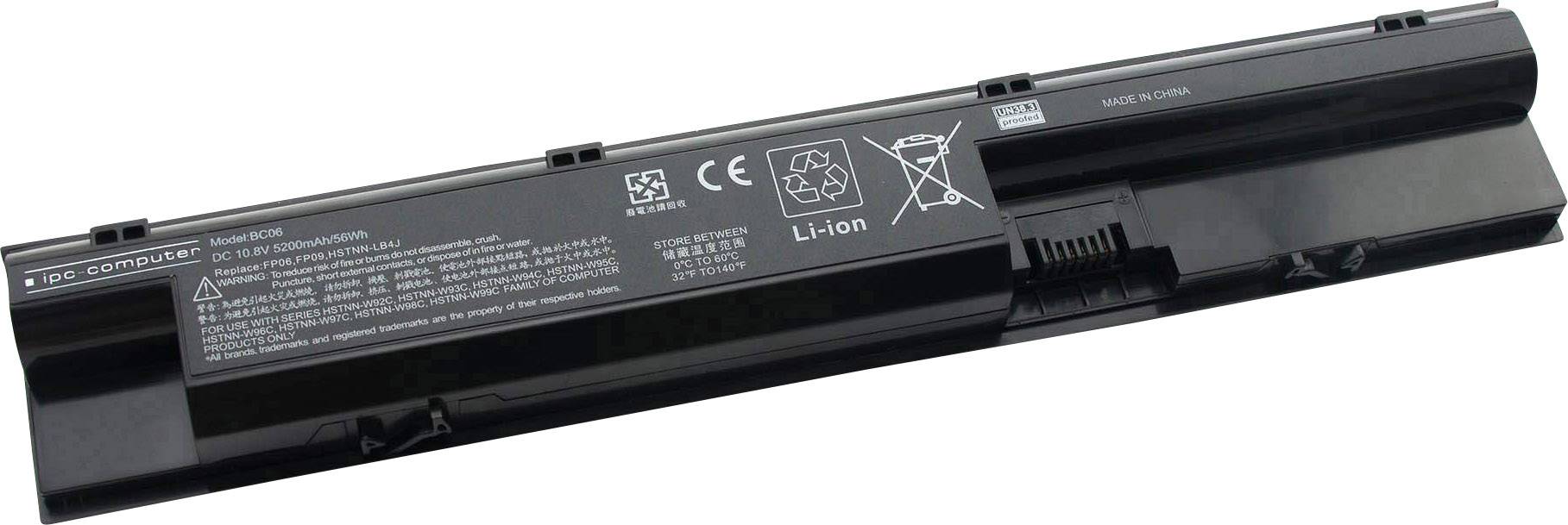 ipc-computer Notebook akku 708457-001 56Wh 10.8 V 5200 mAh HP