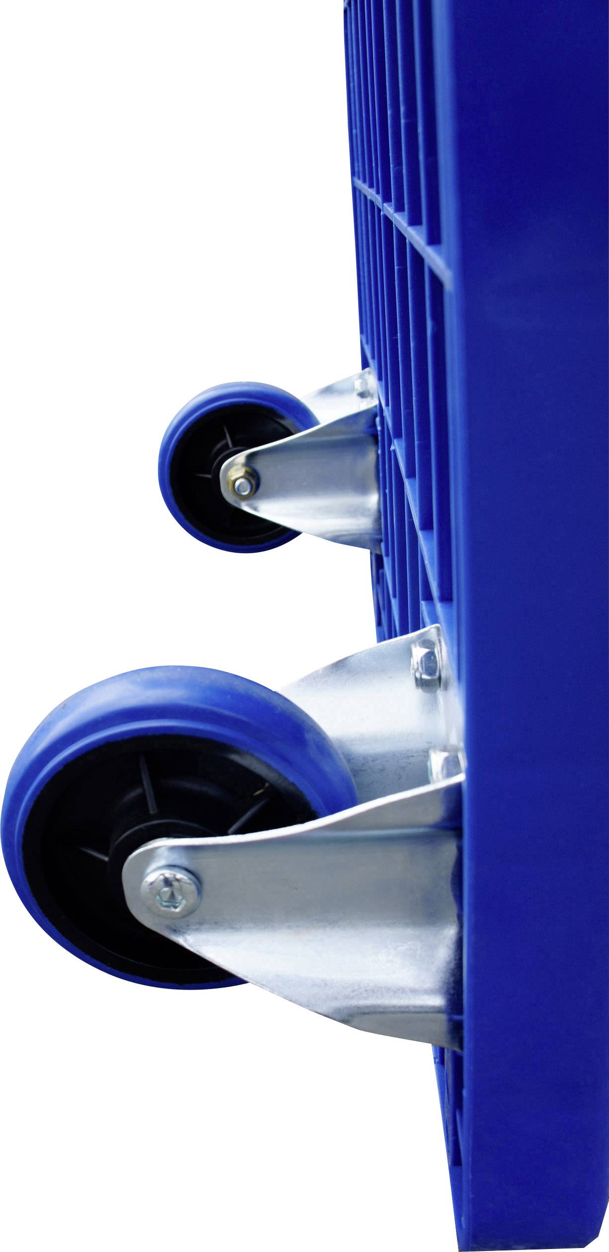 Közeli felvétel két kék hengerről egy kék szerkezet oldalán, valószínűleg egy szállítókocsi vagy konténer részeként.