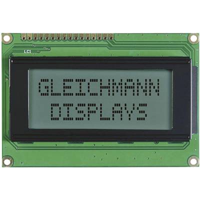 Alfanumerikus LCD modul  16 x 4 , szám magasság: 4,75 mm fekete/fehér, Gleichmann GE-C1604A-TFH-JT/R