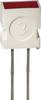 Lapos LED sárga 6,3x3,65mm