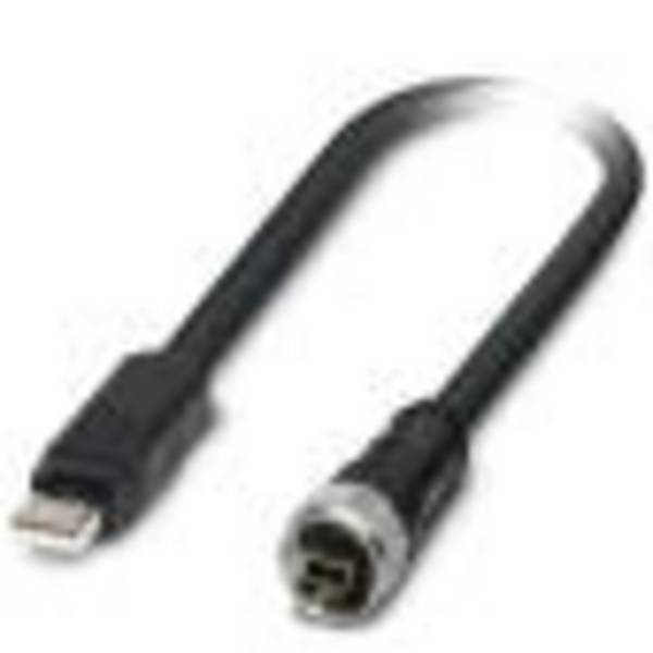Phoenix Contact USB kábel USB 2.0 USB-A IP20 dugó, USB mini B IP20 dugó 2.00 m Fekete PVC köpeny 1420171