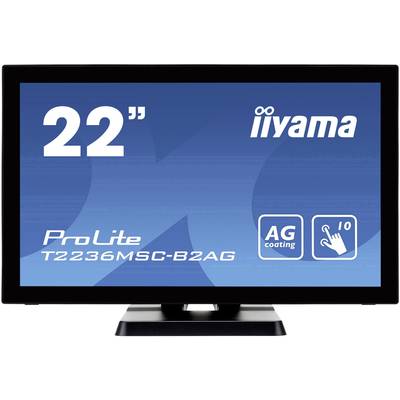 Iiyama ProLite T2236MSC-B2AG Érintőképernyős monitor EEK: F (A - G)  54.6 cm (21.5 coll) 1920 x 1080 pixel 16:9 8 ms VGA