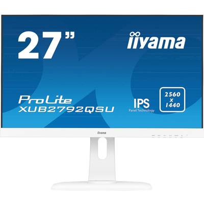 Iiyama XUB2792QSU-W1 LED monitor (felújított)  EEK G (A - G) 68.6 cm (27 coll) 2560 x 1440 pixel 16:9 5 ms Kijelző csatl