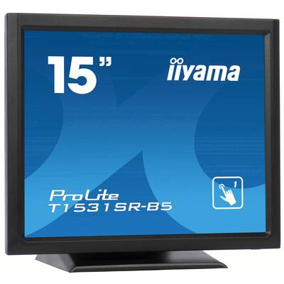 Iiyama ProLite T1531SR Érintőképernyős monitor  EEK E (A - G) 38.1 cm (15 coll) 1024 x 768 pixel 4:3 8 ms Kijelző csatla