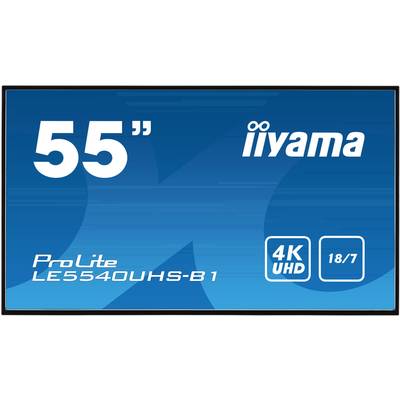 Iiyama ProLite LE5540UHS Digital Signage kijelző EEK: G (A - G) 138.68 cm 54.6 coll 3840 x 2160 Pixel 18/7