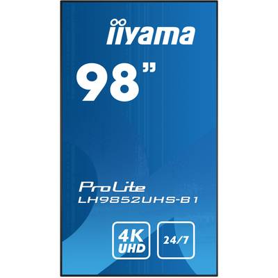 Iiyama ProLite LH9852UHS Digital Signage kijelző EEK: G (A - G) 247.7 cm 98 coll 3840 x 2160 Pixel 24/7
