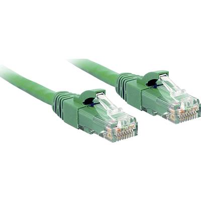 LINDY 48048 RJ45 Hálózati kábel, patchkábel CAT 6 U/UTP 2.00 m Zöld Védővel 1 db