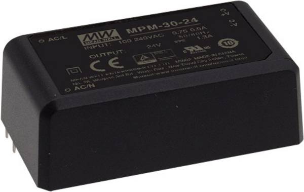MEAN WELL MPM-30-48 AC/DC nyák tápegység 48 V/DC 630 mA