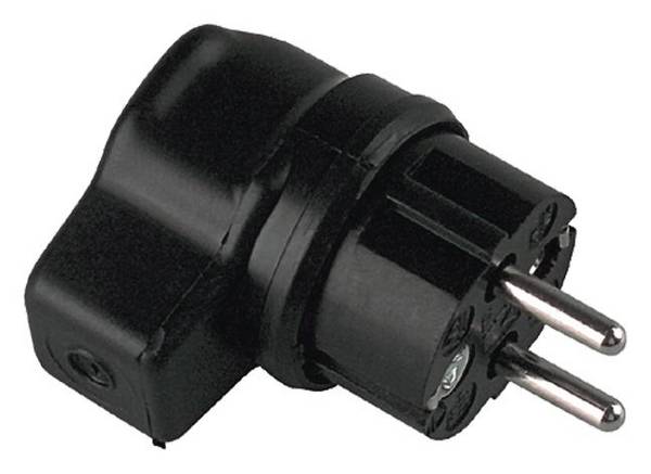 Bachmann 919.178 Védőérintkezős dugó Tömör gumi   Fekete IP44
