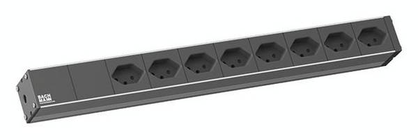 Bachmann 800.1259 19 coll Hálózati szekrény elosztó 1 ME T13 dugalj Fix beépítés Többszínű