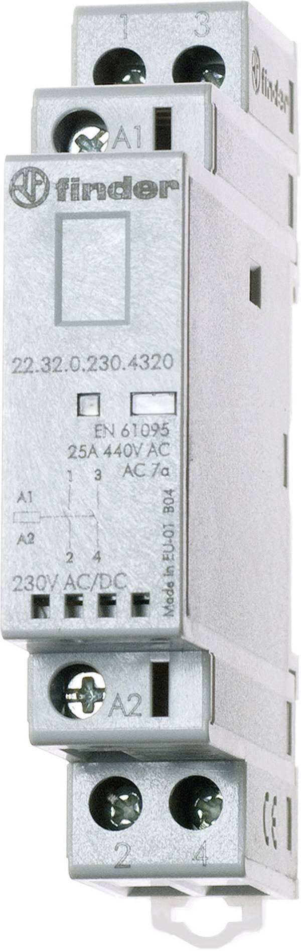 Finder 22.32.0.230.4520 Védő  1 záró, 1 nyitó  230 V/DC, 230 V/AC 25 A    1 db
