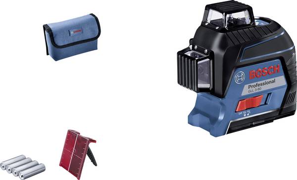 Bosch Professional GLL 3-80 Vonallézer Kalibráció (ISO)  Hatótáv (max.): 30 m