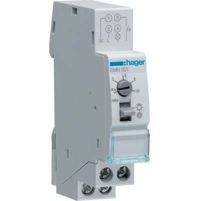 Hager EMN001 Lépcsőház világítás időkapcsoló Kalapsínes 230 V