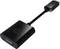 HDMI- és VGA-csatlakozókkal rendelkező adapter eszközök összekapcsolásához eltérő interfészek esetén, fekete, kompakt kivitelben.