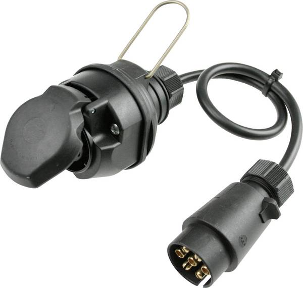 <br>  AS Schwabe<br>  60468<br>  Utánfutó adapter<br>  [Dugó, 7 pólusú - Csatlakozóalj, 13 pólusú]<br>  Műanyag<br>