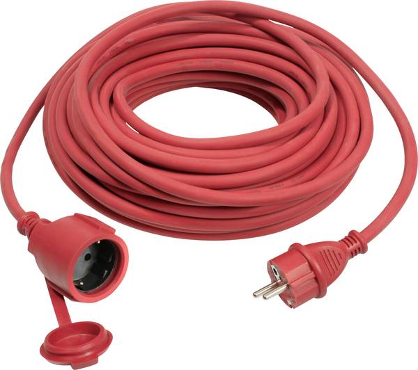 AS Schwabe 60373 Áram Hosszabbítókábel  16 A Piros 25.00 m H07RN-F 3G 1,5 mm²