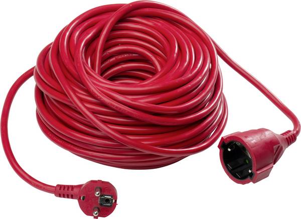 AS Schwabe 60359 Áram Hosszabbítókábel  16 A Piros 50.00 m H05VV-F 3G 1,5 mm²