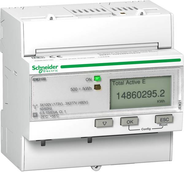 Schneider Electric A9MEM3100 A9MEM3100 E számláló  digitális 63 A   1 db