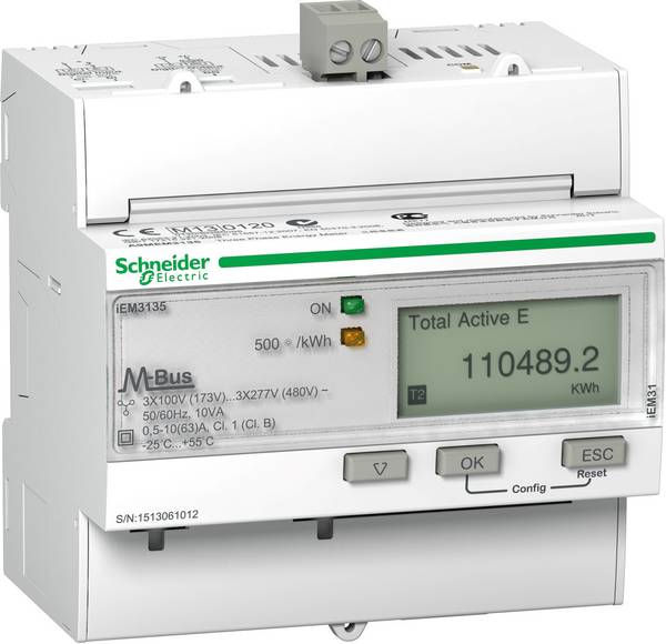 Schneider Electric A9MEM3135 A9MEM3135 E számláló  digitális 63 A MID konform: Igen darab 1 db