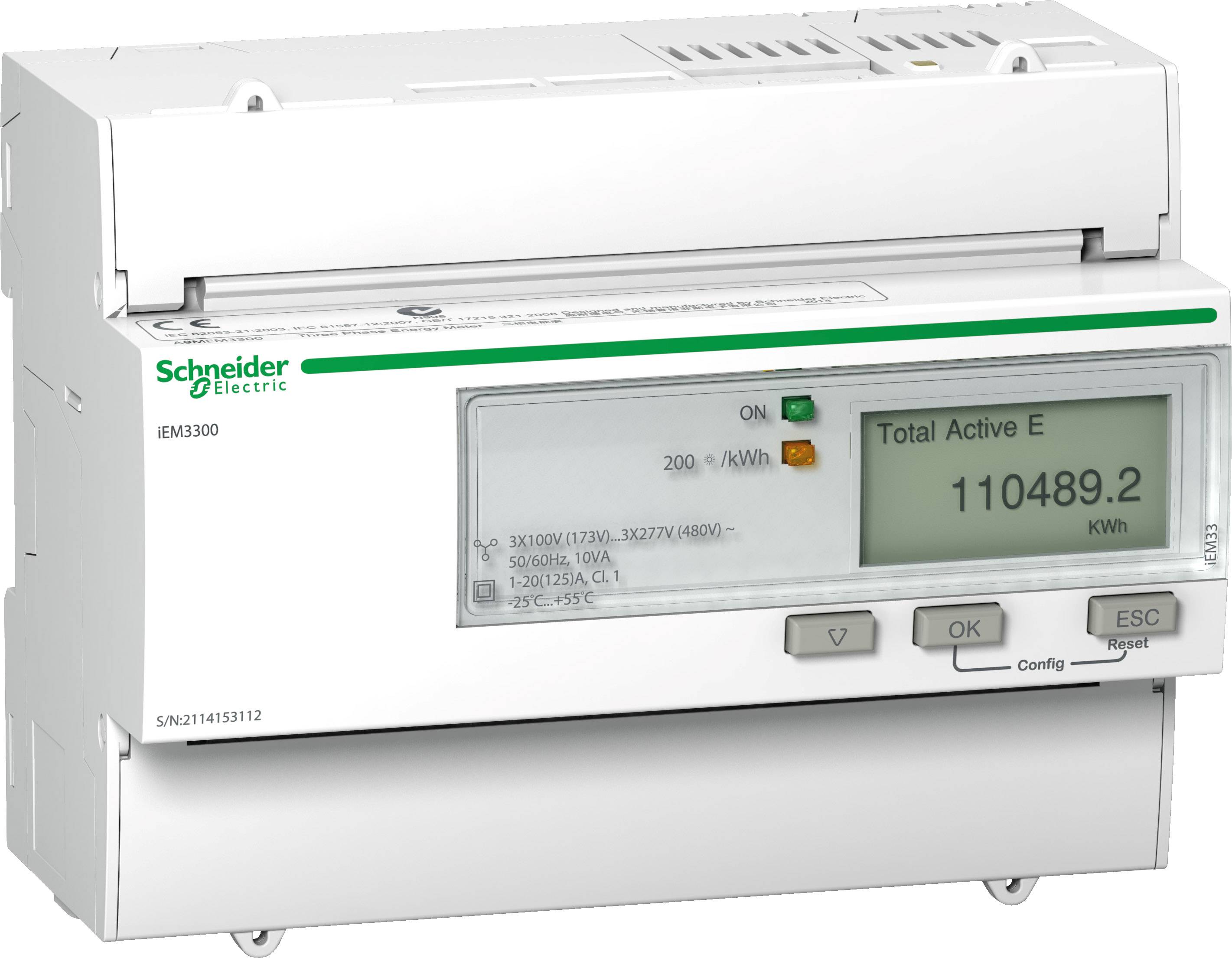 Schneider Electric A9MEM3300 E számláló digitális 125 A 1 db