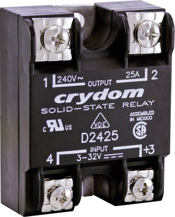 Crydom Félvezető relé HD48125 125 A Kapcsolási feszültség (max.): 530 V/AC Nullfeszültség kapcsoló 1 db