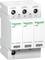 Schneider Electric túlfeszültség-védelmi eszköz három modullal, L1/L1, L2/T1 és L3/T3 jelöléssel. Elektromos telepítésekhez alkalmas.