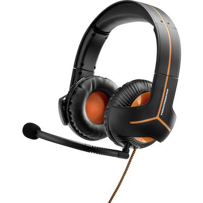 Thrustmaster Y-350CPX Gamer  Over Ear headset Vezetékes 7.1 Surround Fekete, Narancs mikrofon zajelnyomás, Noise Cancell