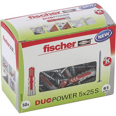 Fischer DUOPOWER 5x25 S LD 2 komponensű tipli 25 mm 5 mm 535458 50 db