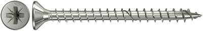 Fischer 657138 Süllyesztett fejű csavarok 3 mm 25 mm Kereszthornyú Pozidriv Galvanikusan cinkezett 100 db