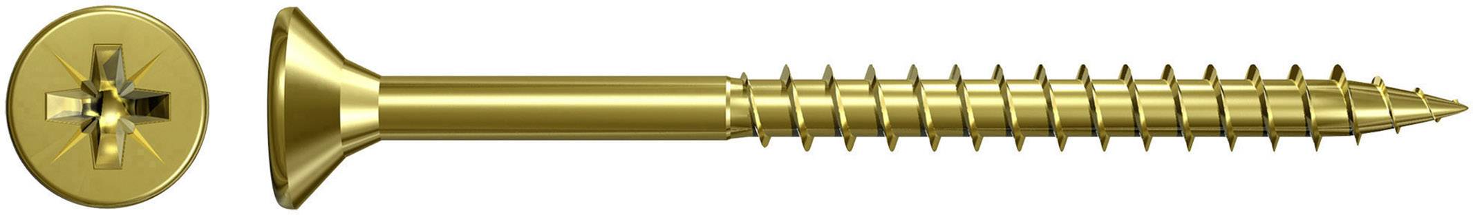 Fischer 551237 Szorítólemezes csavarok 6 mm 80 mm Kereszthornyú Pozidriv Galvanikusan cinkezett 200 db