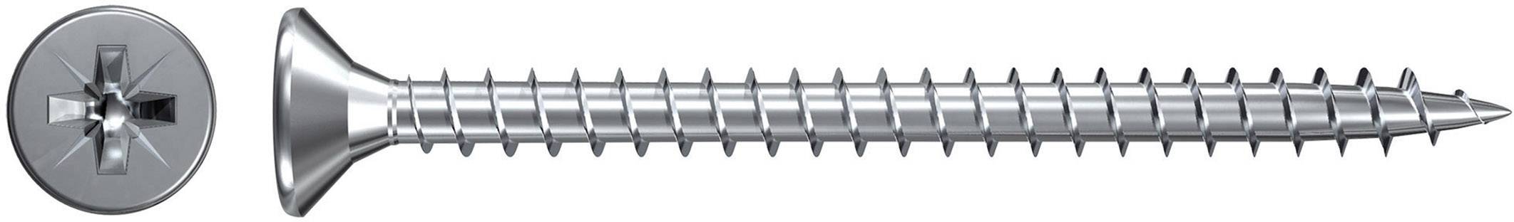 Fischer 551058 Szorítólemezes csavarok 3 mm 25 mm Kereszthornyú Pozidriv Galvanikusan cinkezett 1000 db