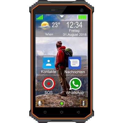 beafon X5 LTE outdoor okostelefon  16 GB 12.7 cm (5 coll) Fekete, Narancs Saját gyári Dual SIM