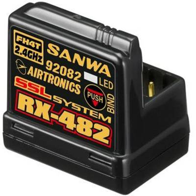 SANWA RX-482 4 csatornás vevő 2,4 GHz Dugaszoló rendszer JR