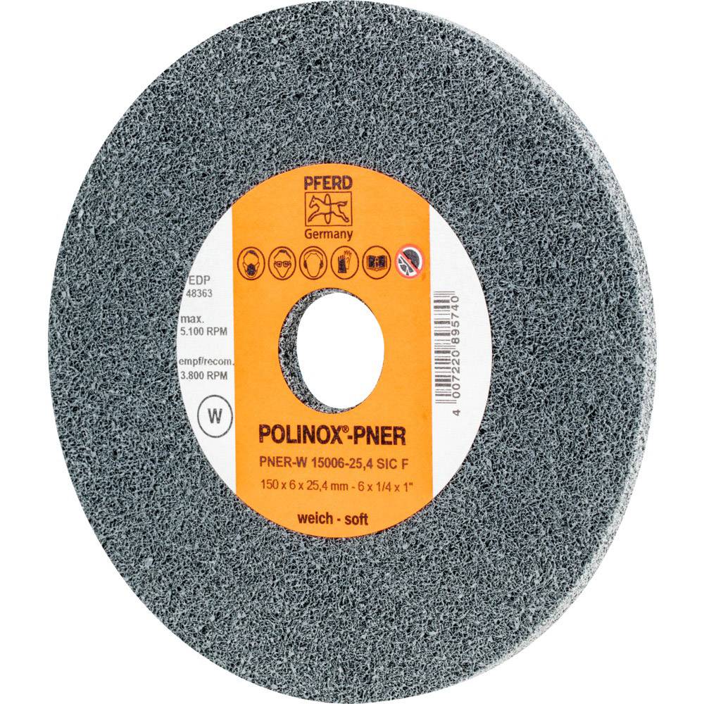 PFERD TOOLS 44691631 POLINOX kompakt csiszolókerék, PNER-W 15006-25,4 SiC F 150 mm 5 db