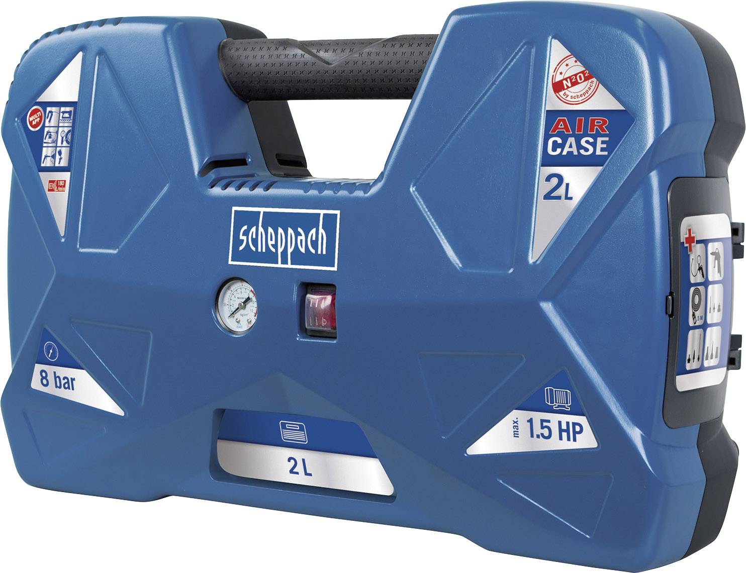 Scheppach Aircase Sűrített levegős kompresszor 2 l 8 bar