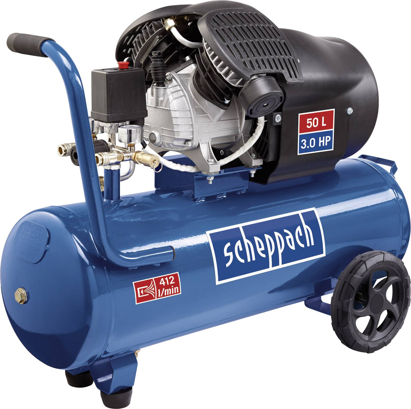 Scheppach HC53DC Sűrített levegős kompresszor 50 l 10 bar