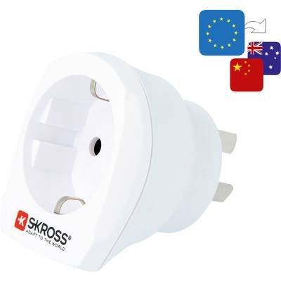 Skross 1.500209-E Úti adapter  CA EU to AUS/CHINA