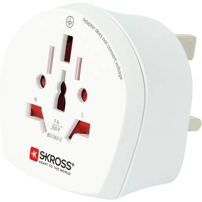 Skross 1.500225-E Úti adapter  CA W to UK (BS)