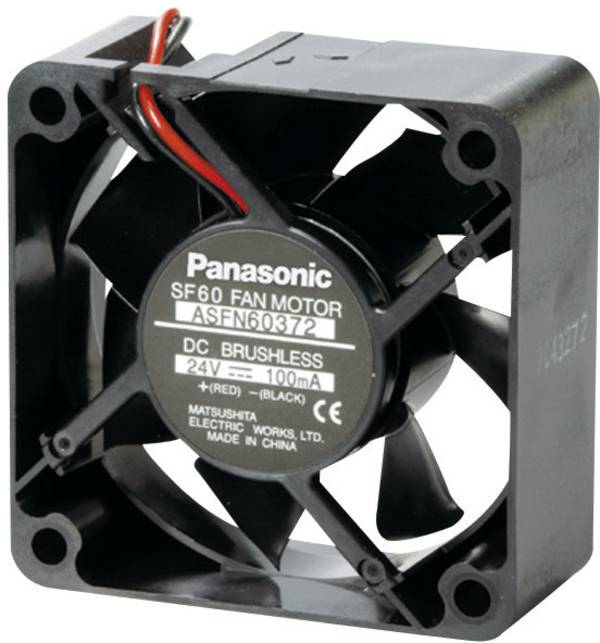 Axiális ventilátor (ipari), 12 V/DC 26.4 m³/h 60 x 60 x 25 mm Panasonic ASFN64371