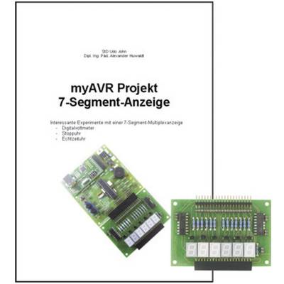   myAVR  projekt095  Bővítő készlet  Projekt 7-Segment-Anzeige        