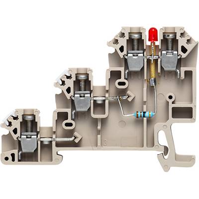 Weidmüller 1783950000 Iniator-/aktor kapocs Csavaros csatlakozó Sötétbeige 100 db