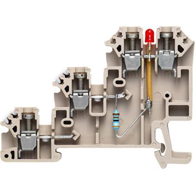 Weidmüller 1783980000 Iniator-/aktor kapocs Csavaros csatlakozó Sötétbeige 100 db