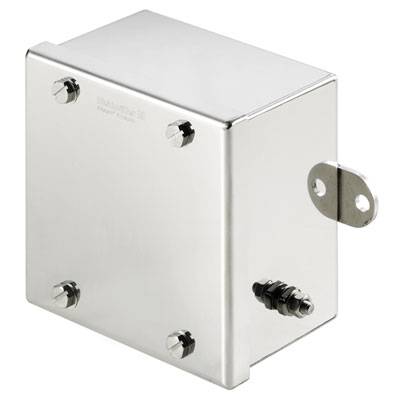 Installációs műszerdoboz 80 x 120 x 120 mm, rozsdamentes acél, Weidmüller KLIPPON STB 1 SS E